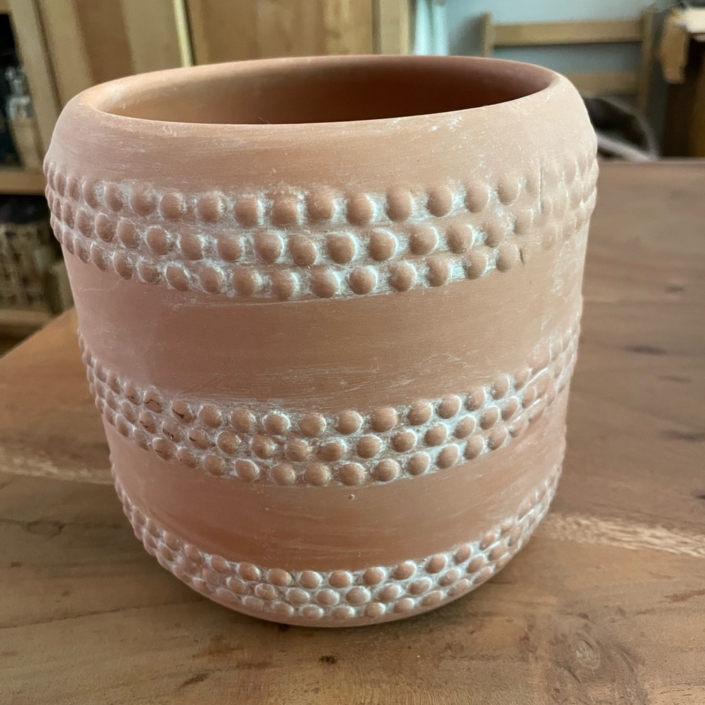 Terracotta Textured Planter Pot Boho